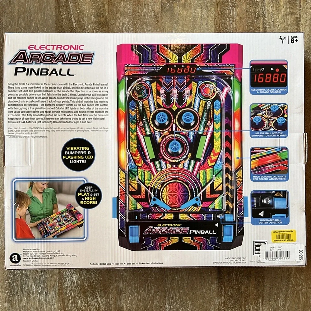 Ambassador Games Electronic Arcade Pinball
